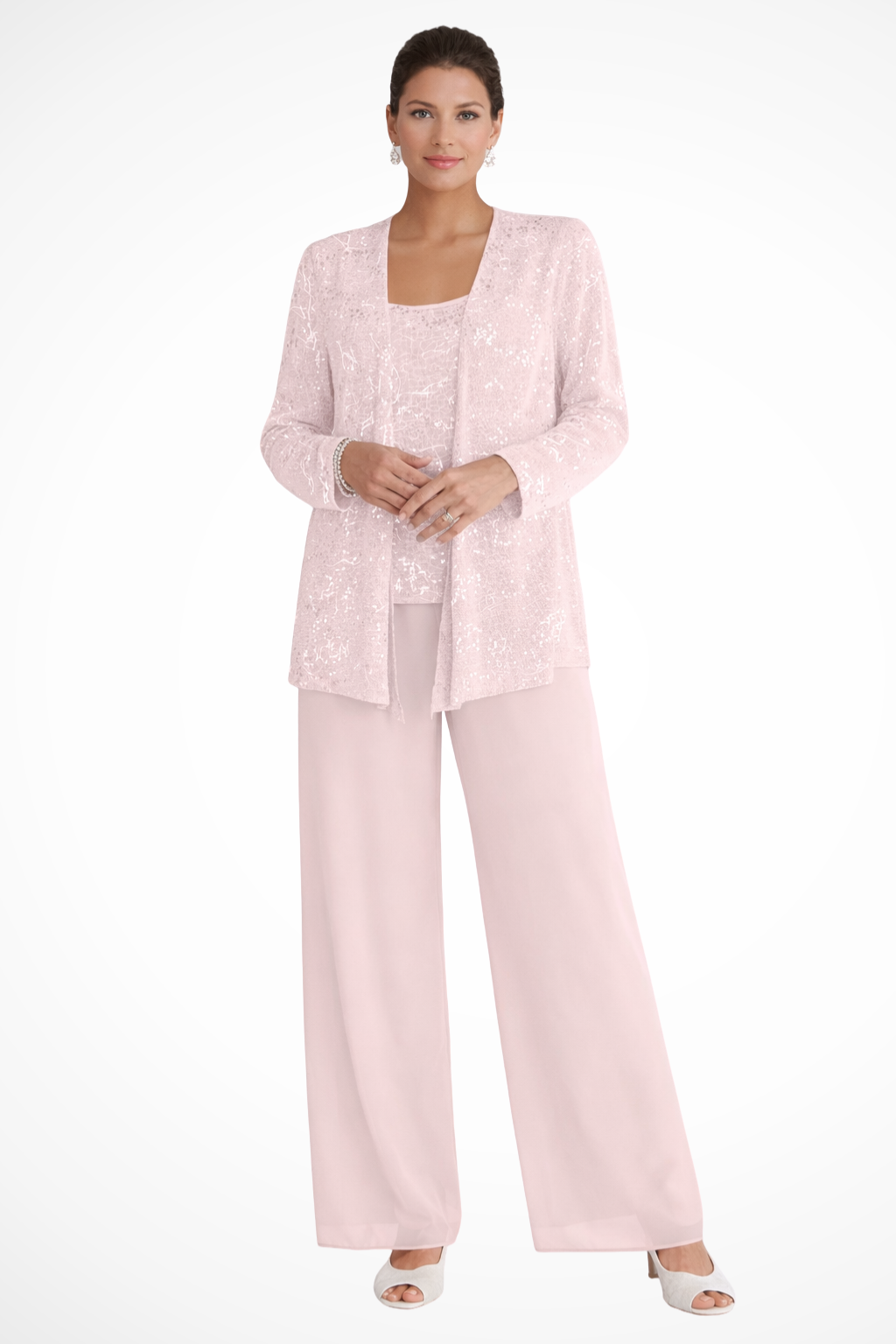 Celeste Moreau | Elegant Sequin Trouser Set For Women