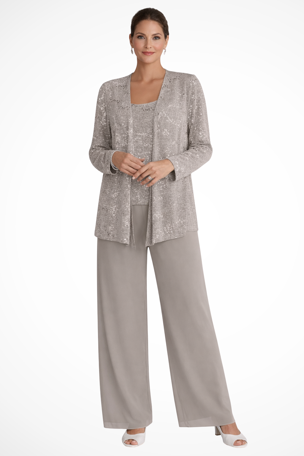 Celeste Moreau | Elegant Sequin Trouser Set For Women