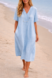Elena Moretti | Lightweight Summer Midi Dress For Women