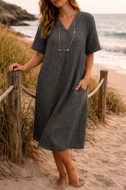 Elena Moretti | Lightweight Summer Midi Dress For Women