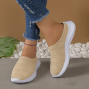 Léa Fontaine | Breathable Knit Slip-On Comfort Sneakers For Women