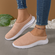 Léa Fontaine | Breathable Knit Slip-On Comfort Sneakers For Women
