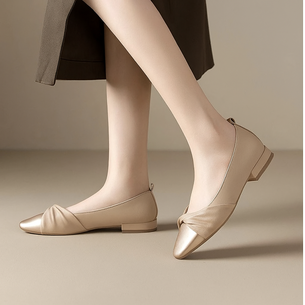 Camille Dubois | Elegant Pointed Ballet Flats For Women