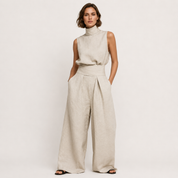 Genevieve Laurent | Linen Two Piece Set For Women