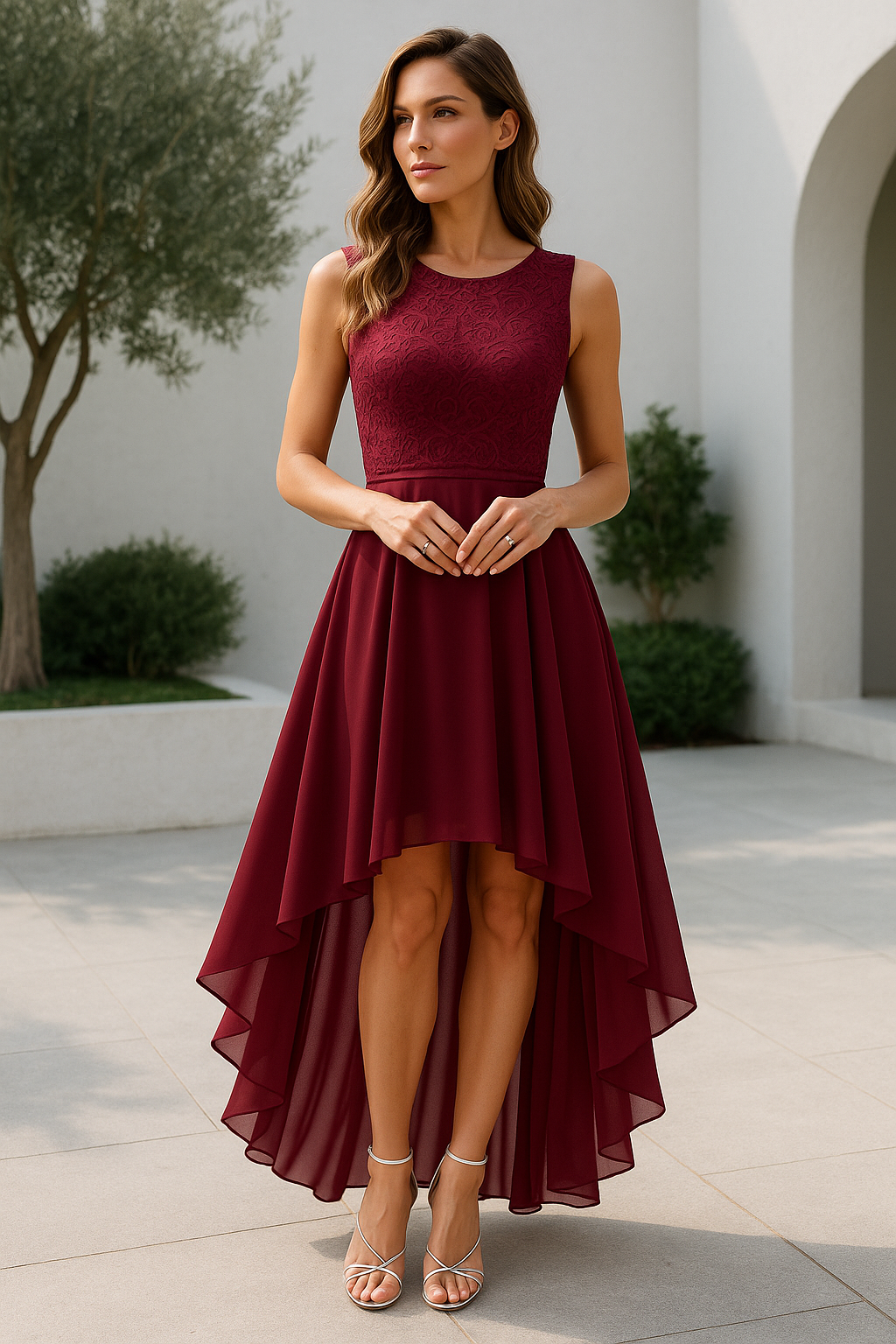 Anastasia Laurent | Elegant High-Low Cocktail Dress For Women