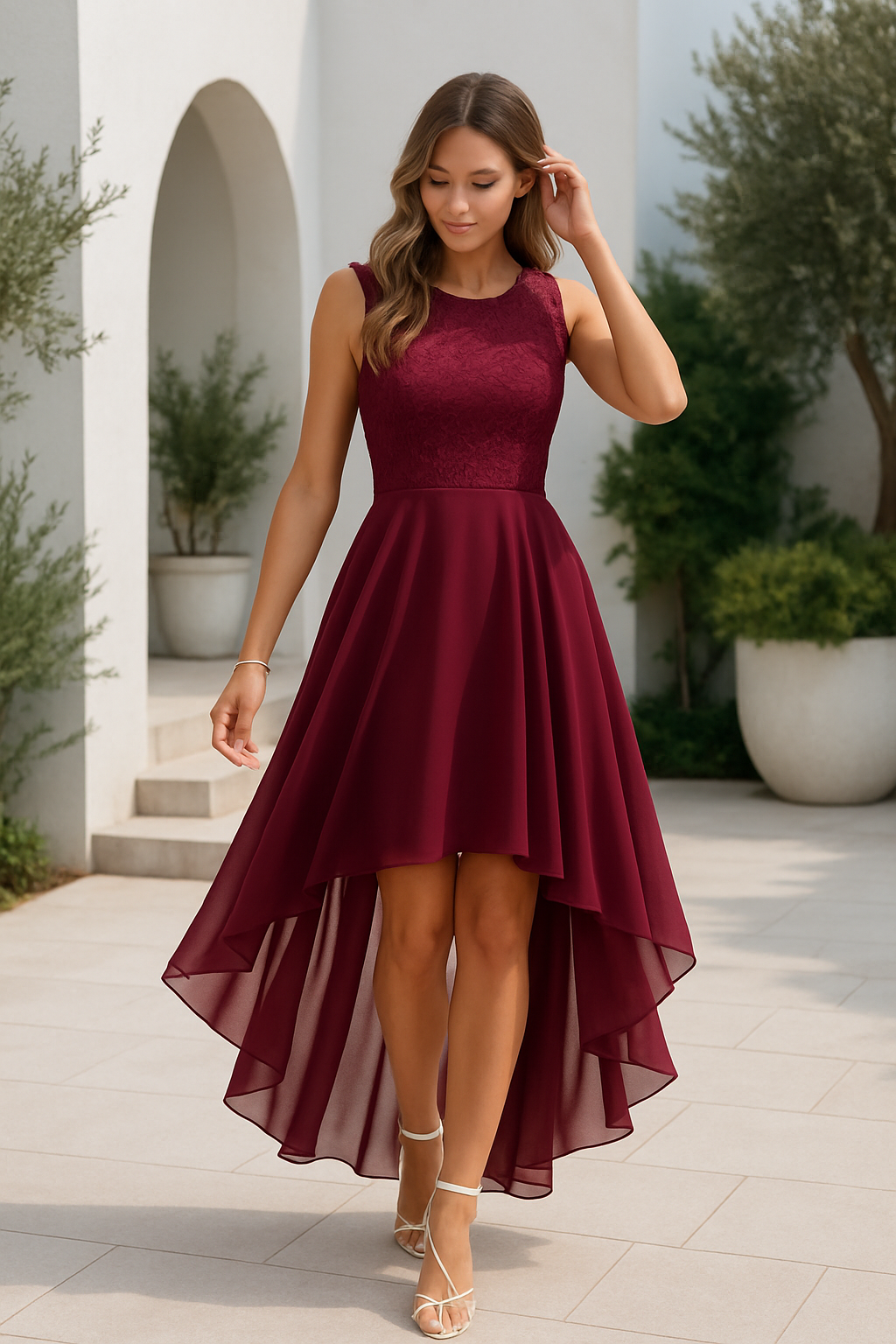 Anastasia Laurent | Elegant High-Low Cocktail Dress For Women