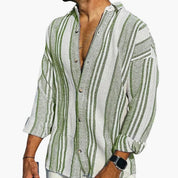 Lorenzo Vitale | Striped Linen Shirt For Men