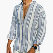 Lorenzo Vitale | Striped Linen Shirt For Men