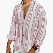 Lorenzo Vitale | Striped Linen Shirt For Men