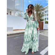 Celestine Vauclaire | Blue Floral Cut-Out Maxi Dress