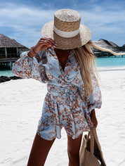 Kiara Snyder | Summer Long Sleeve with Shorts Set For Women