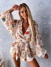 Kiara Snyder | Summer Long Sleeve with Shorts Set For Women