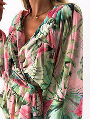 Kiara Snyder | Summer Long Sleeve with Shorts Set For Women