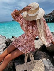 Kiara Snyder | Summer Long Sleeve with Shorts Set For Women