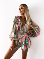 Kiara Snyder | Summer Long Sleeve with Shorts Set For Women