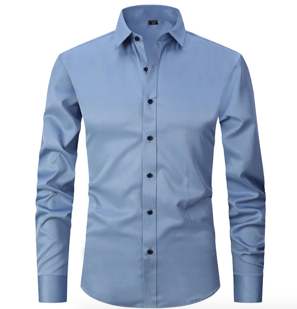 Dante Romano | Tailored Black Dress Shirt For Men