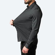 Dante Romano | Tailored Black Dress Shirt For Men