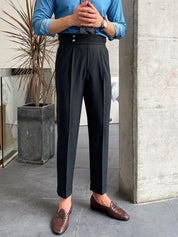 Luca Verano | Tailored Pleated Smart Trousers