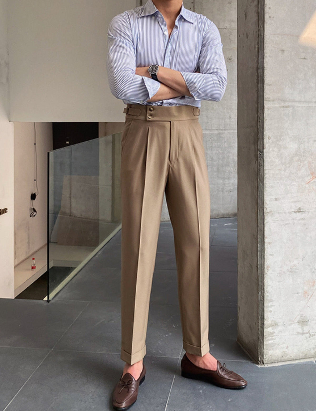 Luca Verano | Tailored Pleated Smart Trousers