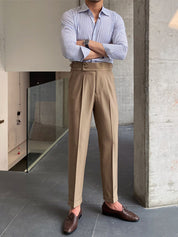 Luca Verano | Tailored Pleated Smart Trousers
