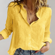Elena Whitmore | Classic Linen Button Shirt For Women