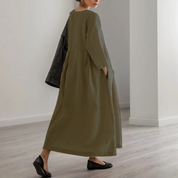 Elena Whitmore | Minimalist Black Maxi Dress For Women