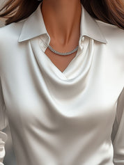Elena Bellucci | Satin Draped Blouse For Women