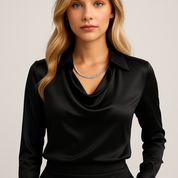 Elena Bellucci | Satin Draped Blouse For Women