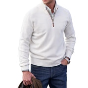Enzo Bellini | Luxury Quarter Zip Knit Sweater For Men