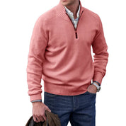 Enzo Bellini | Luxury Quarter Zip Knit Sweater For Men