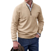 Enzo Bellini | Luxury Quarter Zip Knit Sweater For Men