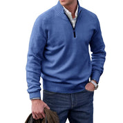 Enzo Bellini | Luxury Quarter Zip Knit Sweater For Men