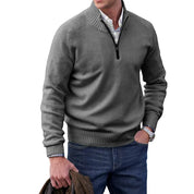 Enzo Bellini | Luxury Quarter Zip Knit Sweater For Men