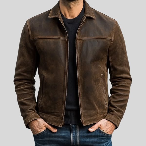 James Whitaker | Classic Leather Zip Jacket