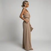 Patricia McKay | Halter Neck Wide Leg Jumpsuit For Women