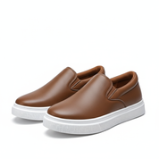Arthur Kensington | Minimalist Leather Slip-On Sneakers