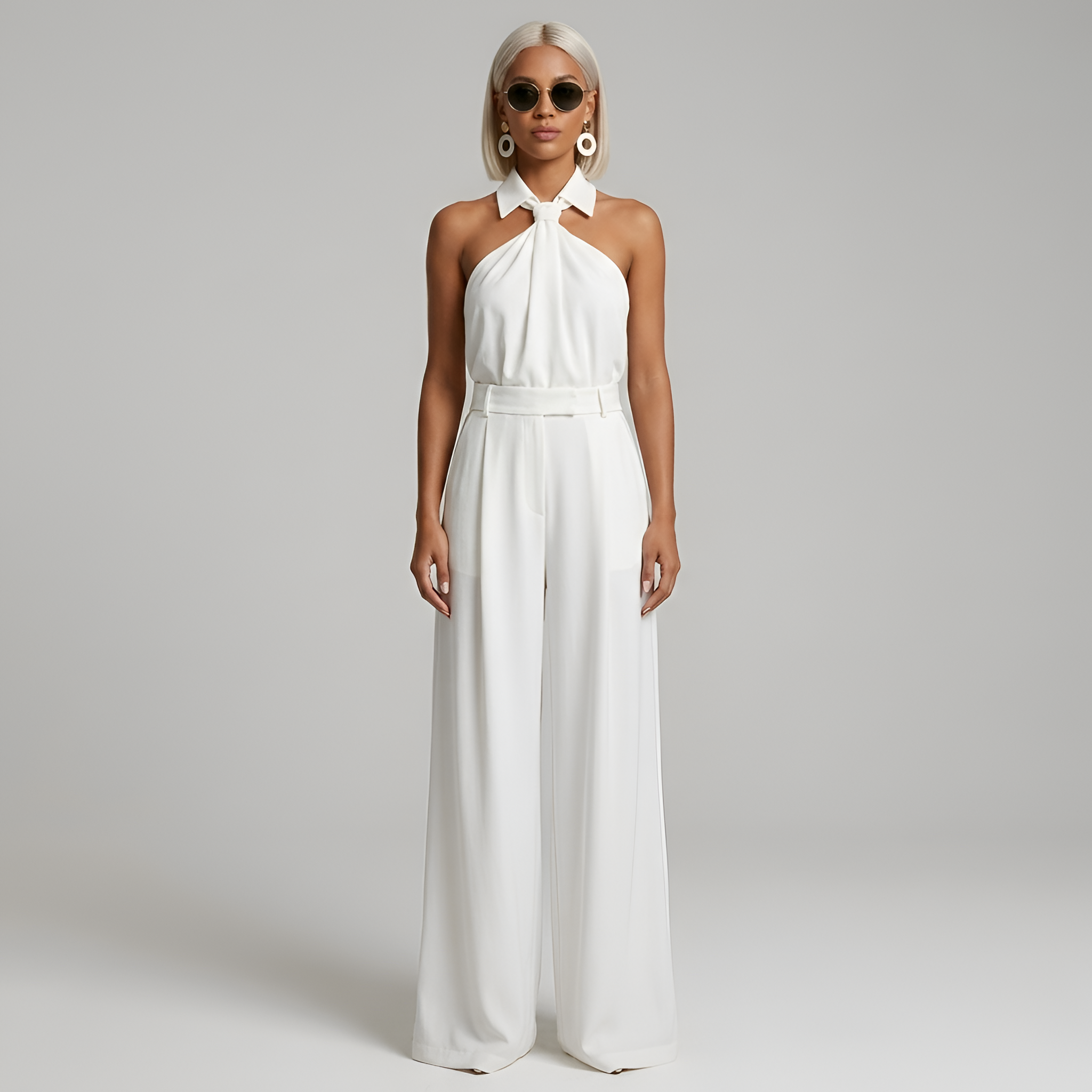Patricia McKay | Halter Neck Wide Leg Jumpsuit For Women