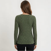 Camille Laurent | Elegant Wrap Knit Top
