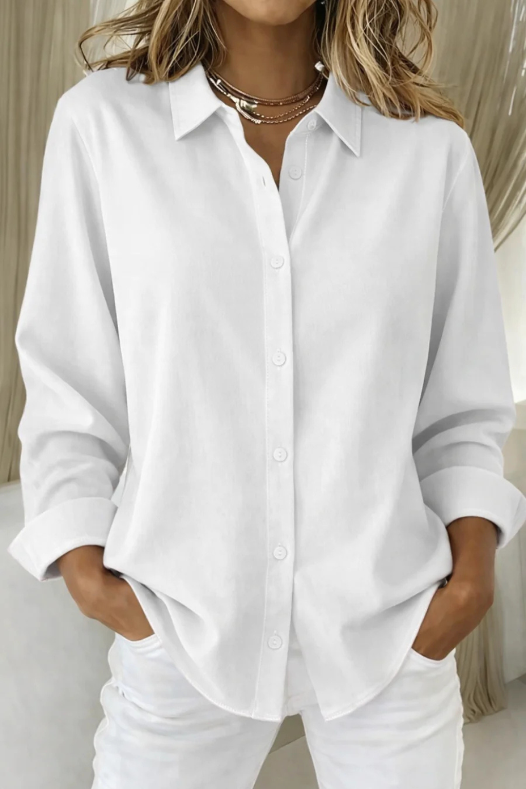 Genevieve Laurent | Classic Button Shirt For Women
