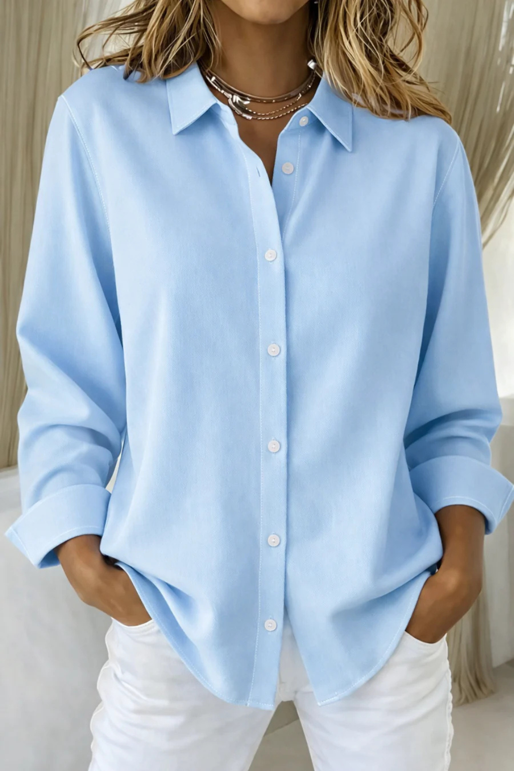 Genevieve Laurent | Classic Button Shirt For Women