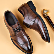 Edward Harrington | Classic Buckle Leather Dress Shoes