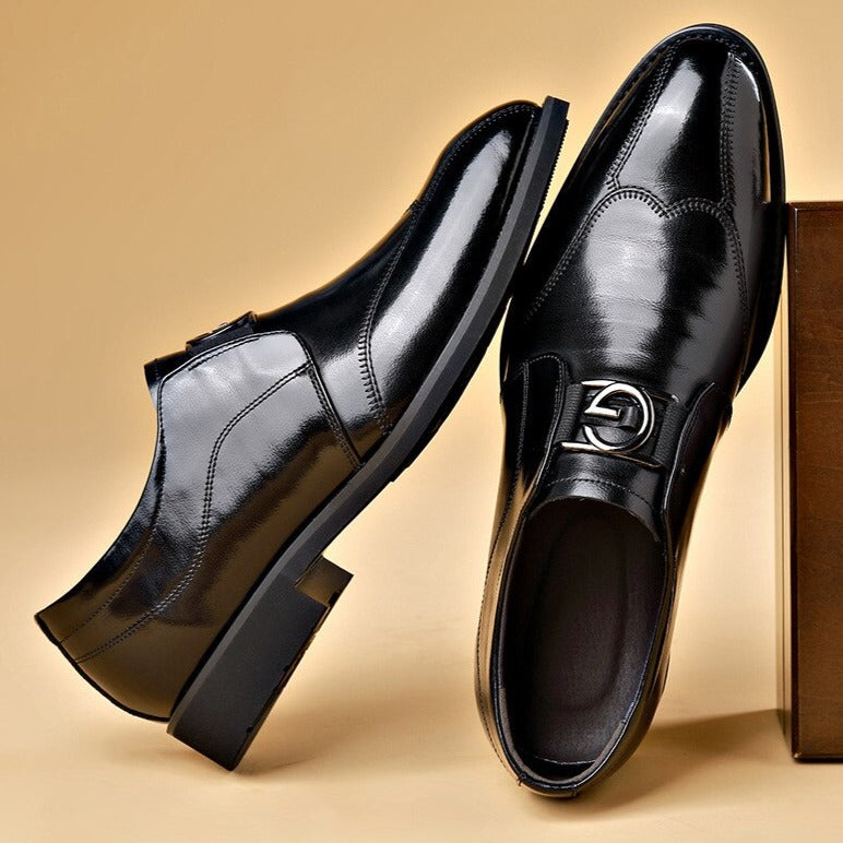 Edward Harrington | Classic Buckle Leather Dress Shoes