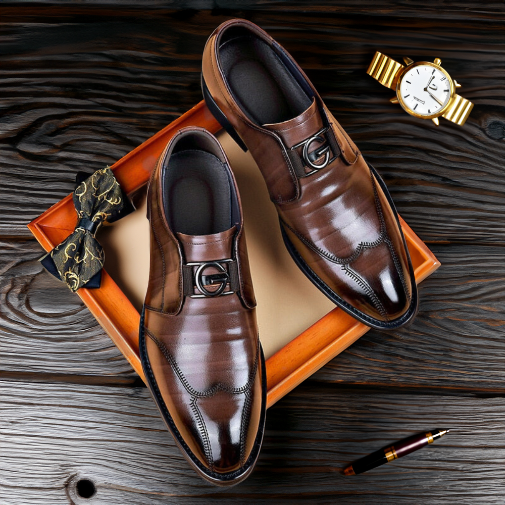 Edward Harrington | Classic Buckle Leather Dress Shoes