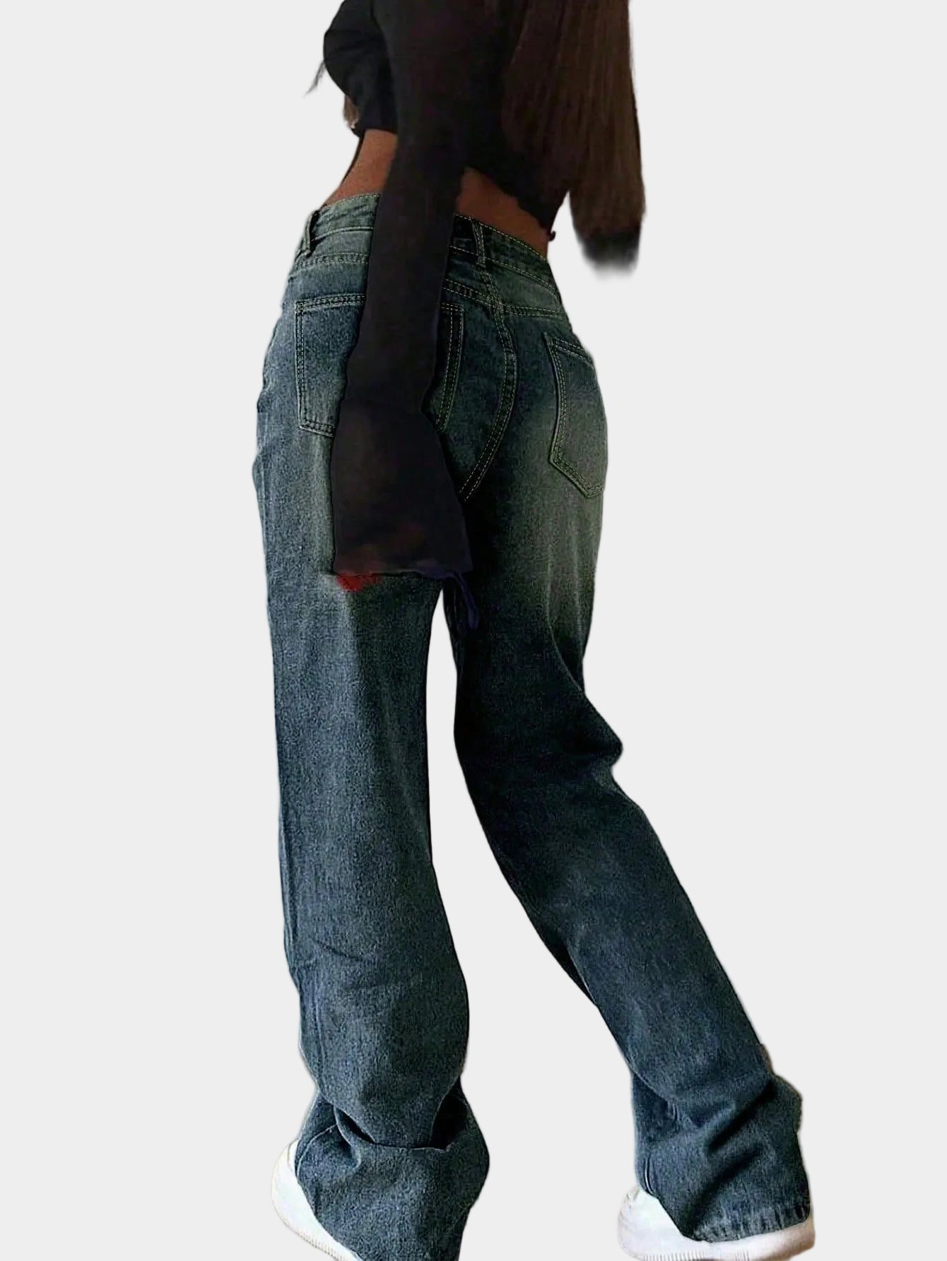 Giulia Monroe | High-Waist Wide Leg Light Wash Jeans