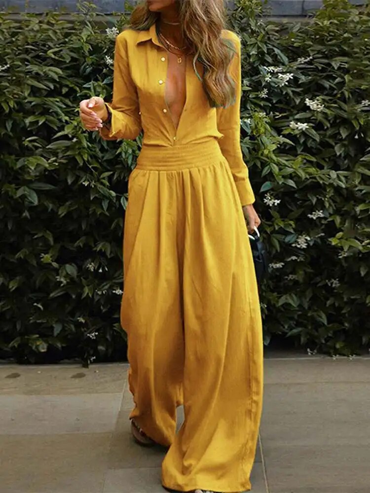 Arabella Monroe | Elegant Wide Leg Jumpsuit For Women