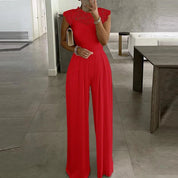 Vivienne Monroe | Elegant Lace Wide Leg Jumpsuit For Women