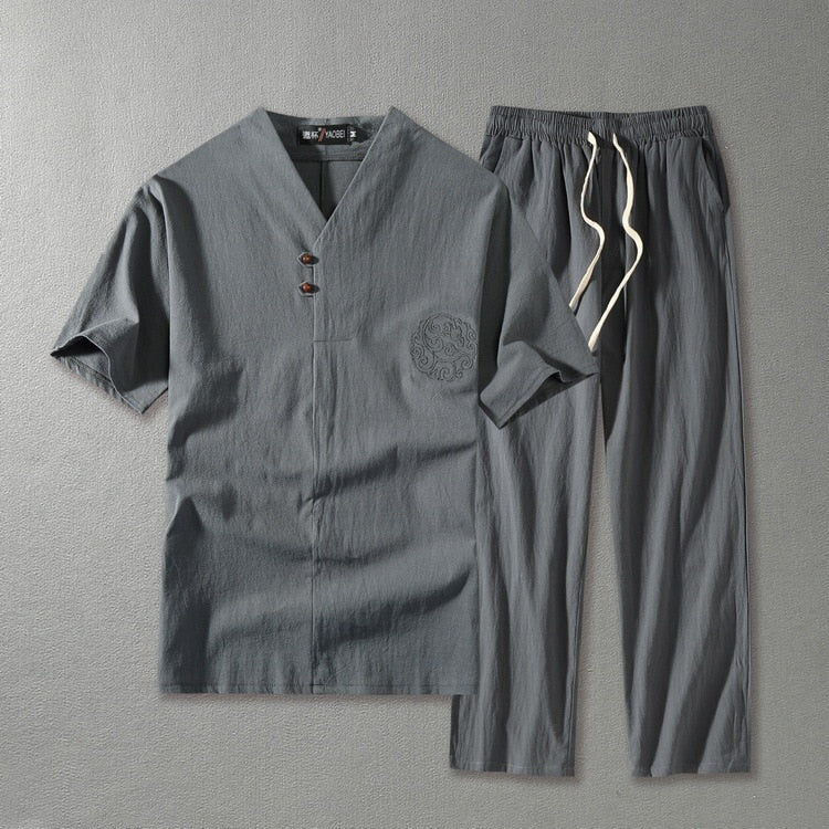Rafael Bellini | Linen Two-Piece Set For Men