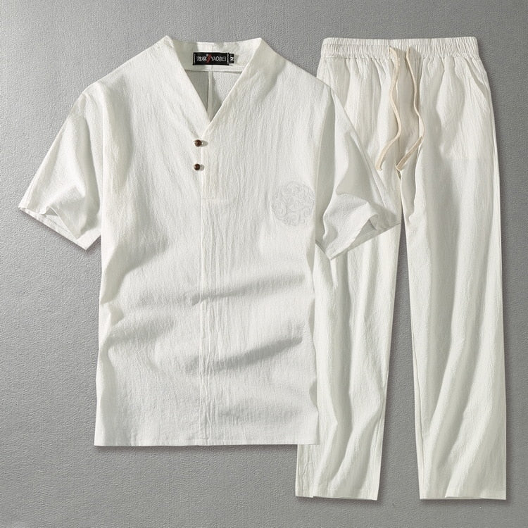 Rafael Bellini | Linen Two-Piece Set For Men