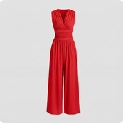 Erica Langston | Elegant V-Neck Jumpsuit For Women