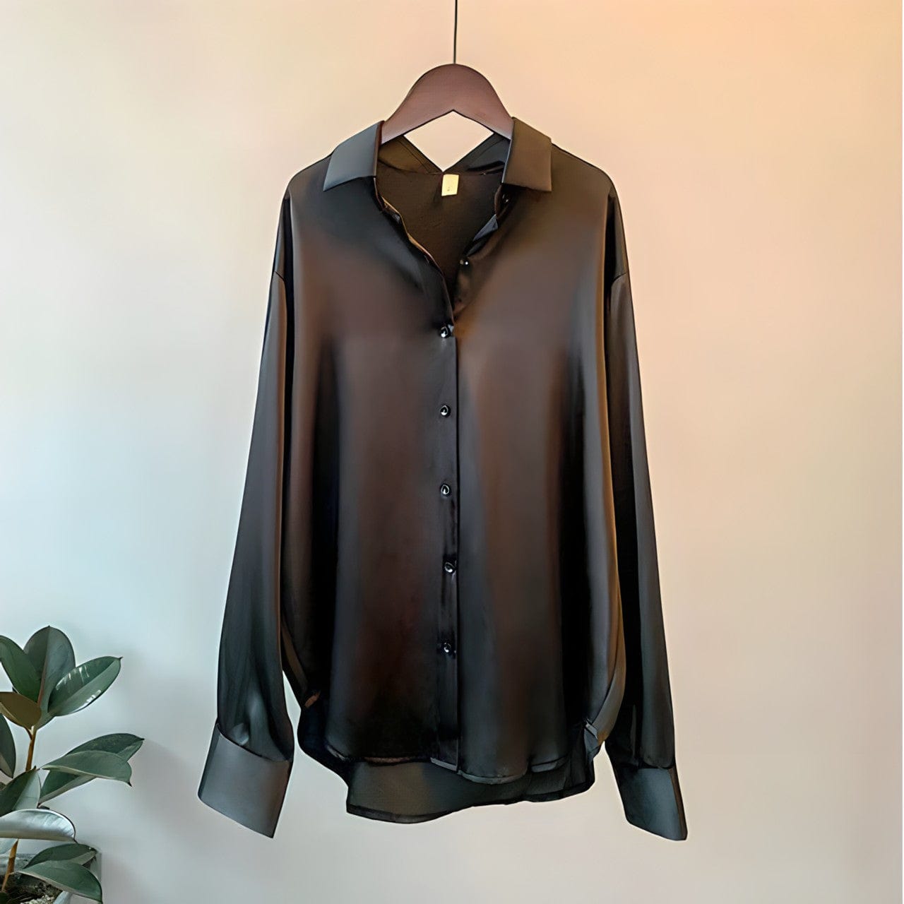 Valentina Moreau | Luxury Satin Button Blouse For Women